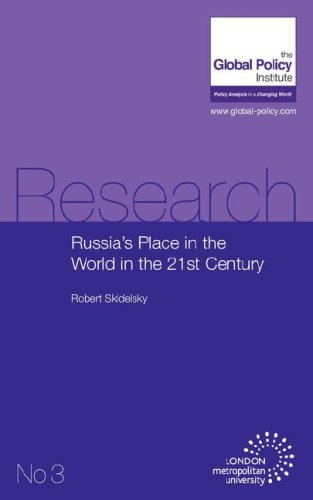 Cover for Robert Skidelsky · Russia's Place in the World in the 21st Century (Research) (Pocketbok) (2007)