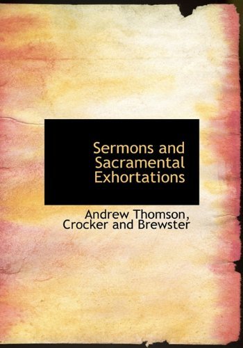 Cover for Andrew Thomson · Sermons and Sacramental Exhortations (Hardcover Book) (2010)