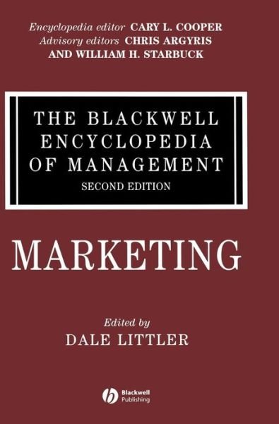 Cover for D Littler · The Blackwell Encyclopedia of Management, Marketing - Blackwell Encyclopaedia of Management (Innbunden bok) [Volume 9 edition] (2006)