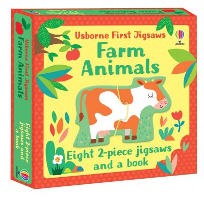 Usborne First Jigsaws: Farm Animals - Usborne First Jigsaws And Book - Matthew Oldham - Boeken - Usborne Publishing Ltd - 9781474988544 - 4 maart 2021