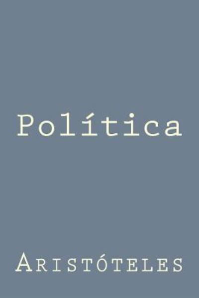 Cover for Aristoteles · Politica (Taschenbuch) (2016)