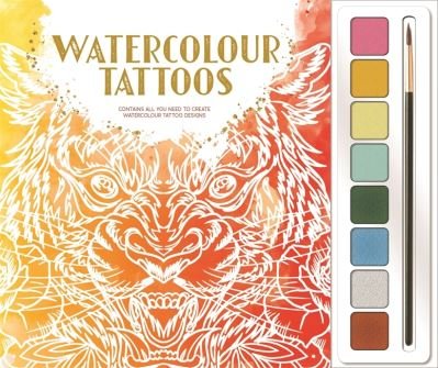 Cover for Igloo Books · Watercolour Tattoos - Mind Spa Watercolours (Gebundenes Buch) (2023)