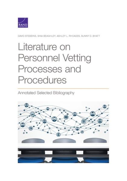 Cover for David Stebbins · Literature on Personnel Vetting Processes and Procedures: Annotated Selected Bibliography (Paperback Book) (2019)