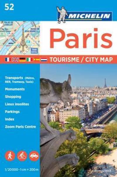 Michelin · Paris - Michelin City Plan 52: City Plans (Kort) (2017)