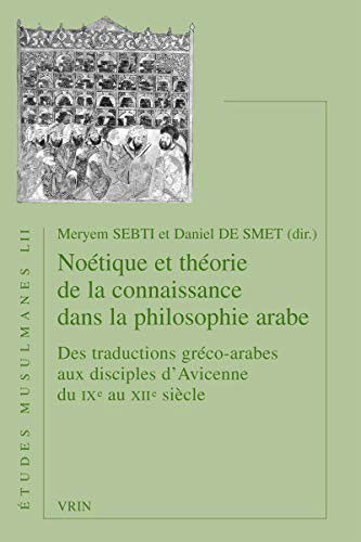 Cover for Peter Adamson · Noetique Et Theorie De La Connaissance Dans La Philosophie Arabe (Paperback Book) (2019)