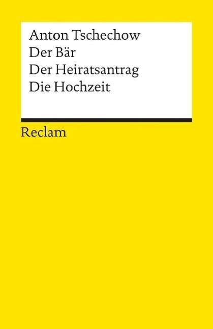 Cover for Anton Tschechow · Reclam UB 04454 Tschechow.Bär (Book)