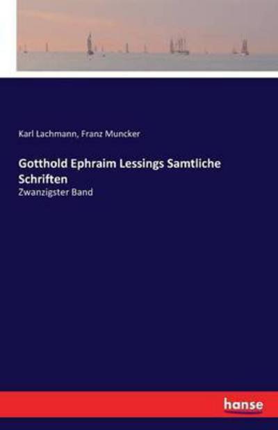 Cover for Lachmann · Gotthold Ephraim Lessings Samt (Buch) (2016)