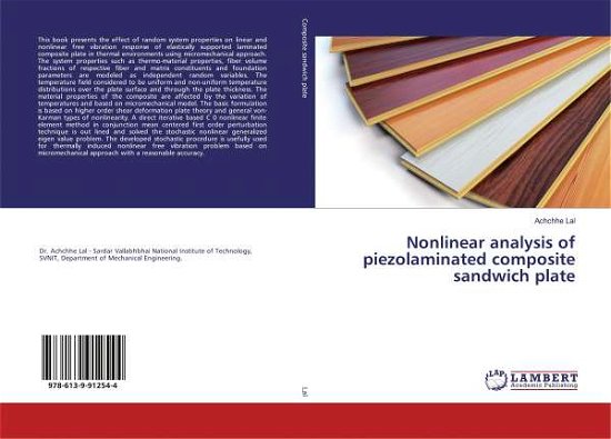 Cover for Lal · Nonlinear analysis of piezolaminate (Bog)