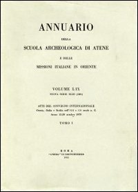 Cover for Aa. Vv. · Annuario Della Scuola Archeologica Di Atene E Delle Missioni Italiane in Oriente 62 (Ns 46) 1984 (Pocketbok) [Italian edition] (1988)