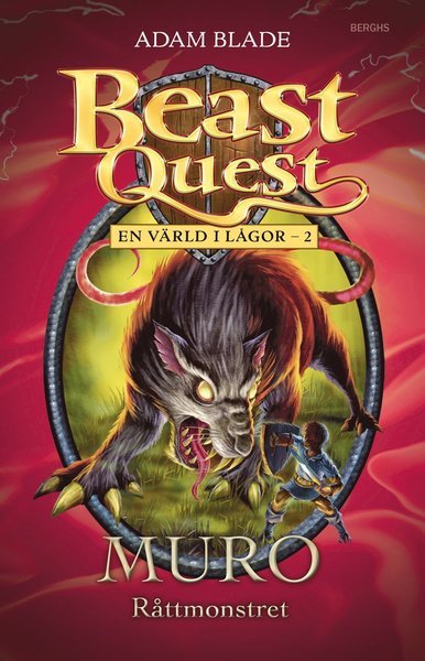 Cover for Adam Blade · Beast Quest: En värld i lågor: Muro - råttmonstret (Bound Book) (2014)