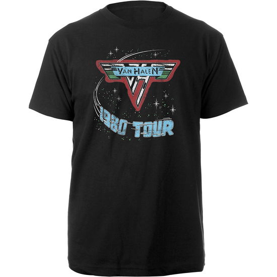 Van Halen Unisex T-Shirt: 1980 Tour - Van Halen - Koopwaar -  - 5056012021545 - 