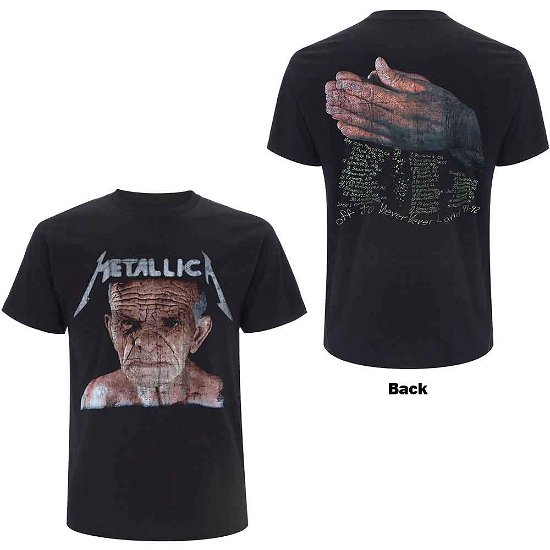 Cover for Metallica · Metallica Unisex T-Shirt: Neverland (Back Print) (T-shirt) [size S] [Black - Unisex edition] (2021)