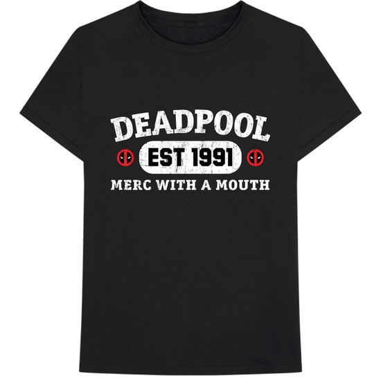 Cover for Marvel Comics · Marvel Comics Unisex T-Shirt: Deadpool Merc With A Mouth (T-shirt) [size S] [Black - Unisex edition]