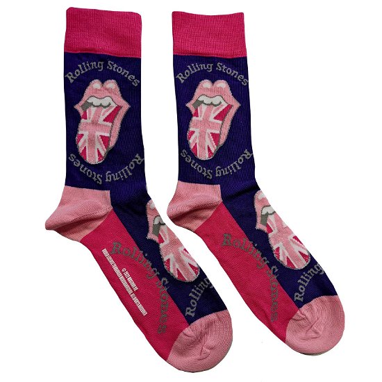 The Rolling Stones Unisex Ankle Socks: UK Tongue (UK Size 7 - 11) - The Rolling Stones - Marchandise -  - 5056561044545 - 