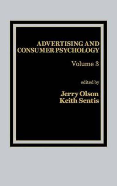 Cover for Advertising and Consumer Psychology: Volume 3 (Hardcover Book) (1986)