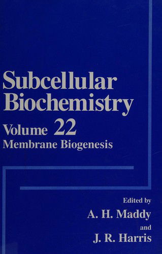 Cover for Membrane Biogenesis (Subcellular Biochemistry) (Gebundenes Buch) (1994)