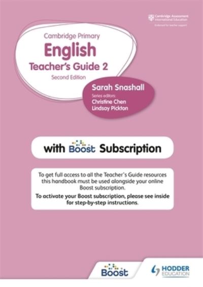 Cover for Sarah Snashall · Hodder Cambridge Primary English Teacher's Guide Stage 2 with Boost Subscription (Paperback Book) (2021)