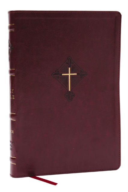 Cover for Catholic Bible Press · RSV2CE, Thinline Large Print Catholic Bible, Crimson Leathersoft, Comfort Print (Leather Book) (2025)