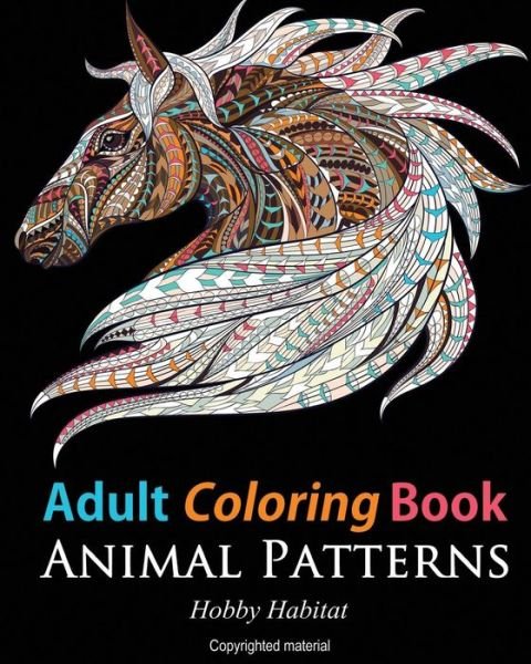 Cover for Hobby Habitat Coloring Books · Adult Coloring Books: Animals (Paperback Book) (2015)