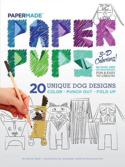 Cover for PaperMade · Paper Pups Coloring Book: Paper Pups 3-D Coloring! (Paperback Book) (2017)