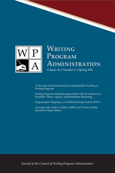 Wpa - Lori Ostergaard - Livros - Parlor Press - 9781643172545 - 3 de junho de 2021