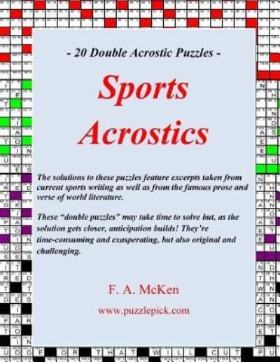 Cover for F a McKen · Sports Acrostics (Taschenbuch) (2018)