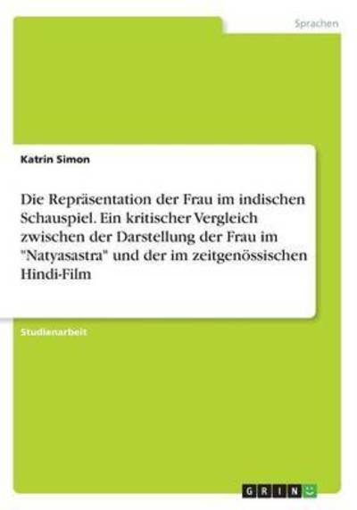Cover for Simon · Die Repräsentation der Frau im in (Bog) (2016)