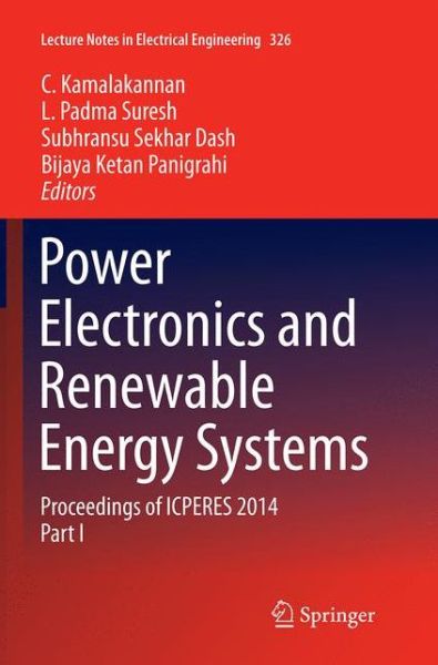 Cover for Power Electronics and Renewable Energy Systems (Book) [Softcover reprint of the original 1st ed. 2015 edition] (2017)