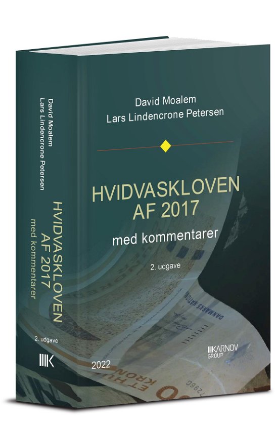 Cover for David Moalem &amp; Lars Lindencrone Petersen · Hvidvaskloven af 2017 med kommentarer (Sewn Spine Book) [2.º edición] (2022)