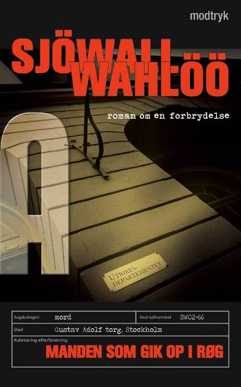 Cover for Sjöwall &amp; Wahlöö · Roman om en forbrydelse: Manden som gik op i røg (Paperback Book) [1.º edición] [Paperback] (2007)