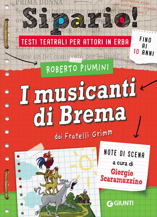 Cover for Roberto Piumini · I Musicanti Di Brema. Dai Fratelli Grimm. Testi Teatrali Per Attori In Erba (Book)