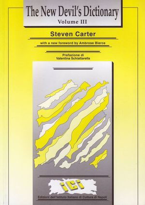 Cover for Steven Carter · The New Devil's Dictionary. Vol. 3 (Book)