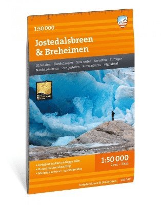 Cover for Jostedalsbreen &amp; Breheimen - Mountain map detailed scale (Map) (2022)