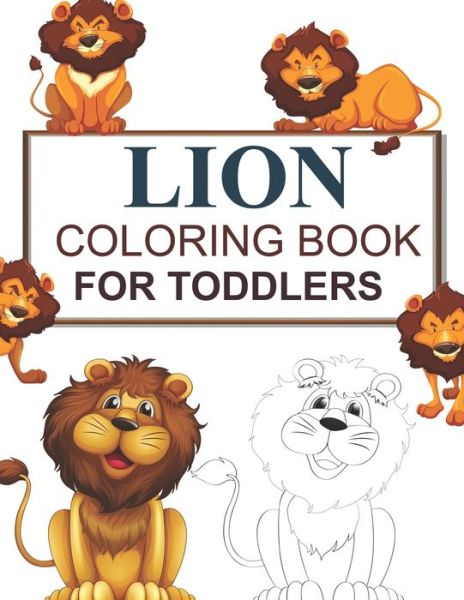 Cover for Motaleb Press · Lion Coloring Book For Toddlers (Pocketbok) (2021)