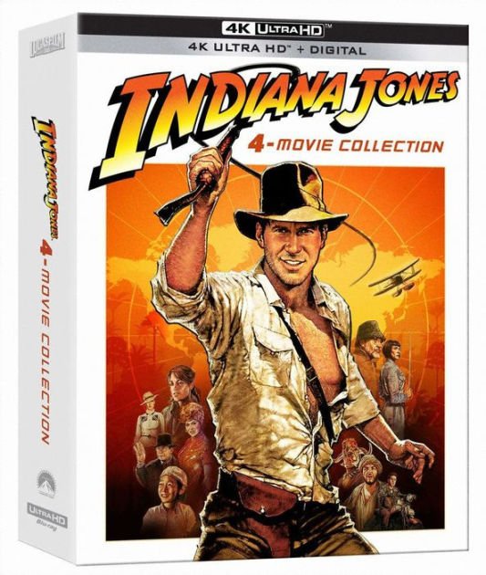 Cover for Indiana Jones 4-movie Collection (4K Ultra HD) (2021)