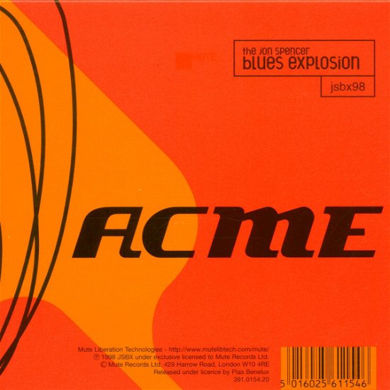 Acme - Jon Spencer Blues Explosion - Musikk - ACME BLUES EXPLOSION - 5016025611546 - 19. oktober 1998