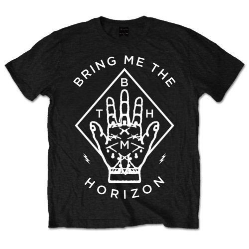 Bring Me The Horizon Unisex T-Shirt: Diamond Hand - Bring Me The Horizon - Fanituote - Bravado - 5055295387546 - torstai 9. tammikuuta 2020