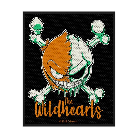 The Wildhearts Standard Woven Patch: Green Skull - Wildhearts - The - Fanituote - PHD - 5055339797546 - maanantai 28. lokakuuta 2019
