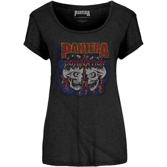 Pantera Ladies T-Shirt: Domination - Pantera - Produtos - Bravado - 5056170616546 - 