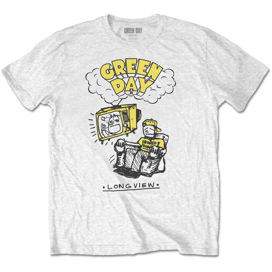 Green Day Unisex T-Shirt: Longview Doodle - Green Day - Produtos -  - 5056170690546 - 