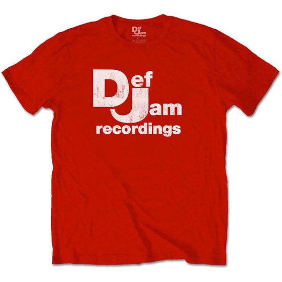 Cover for Def Jam Recordings · Def Jam Recordings Unisex T-Shirt: Classic Logo (T-shirt) [size S] [Red - Unisex edition]