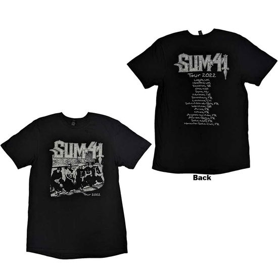 Cover for Sum 41 · Sum 41 Unisex T-Shirt: Band Photo European Tour 2022 (Back Print &amp; Ex-Tour) (T-shirt) [size S]