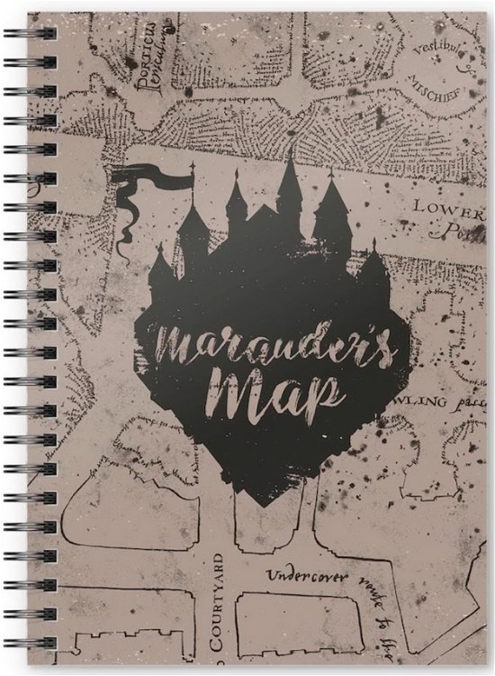 Cover for Notebook · Hp Marauder's Map Spiral Notebook (MERCH) (2020)