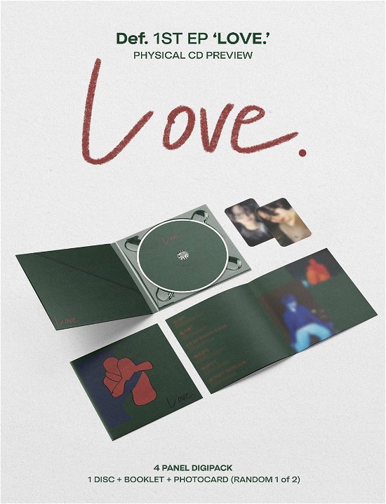 Cover for DEF. · Love. (CD + Merch) [Limited edition] (2022)