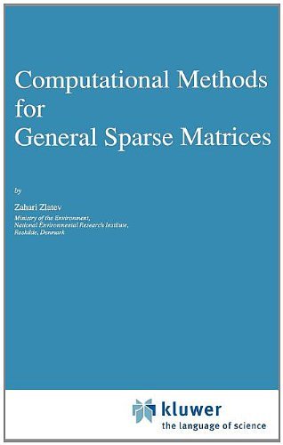 Cover for Zahari Zlatev · Computational Methods for General Sparse Matrices - Mathematics and Its Applications (Hardcover bog) [1991 edition] (1991)