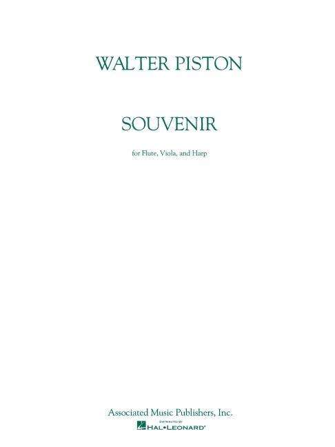 Souvenir - Walter Piston - Książki - Associated - 9780793509546 - 1 lipca 1991