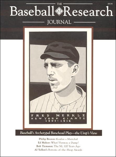 Cover for Society for American Baseball Research (SABR) · The Baseball Research Journal (BRJ), Volume 22 (Paperback Book) (1993)