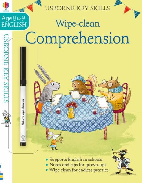 Wipe-Clean Comprehension 8-9 - Key Skills - Caroline Young - Books - Usborne Publishing Ltd - 9781474968546 - July 9, 2020