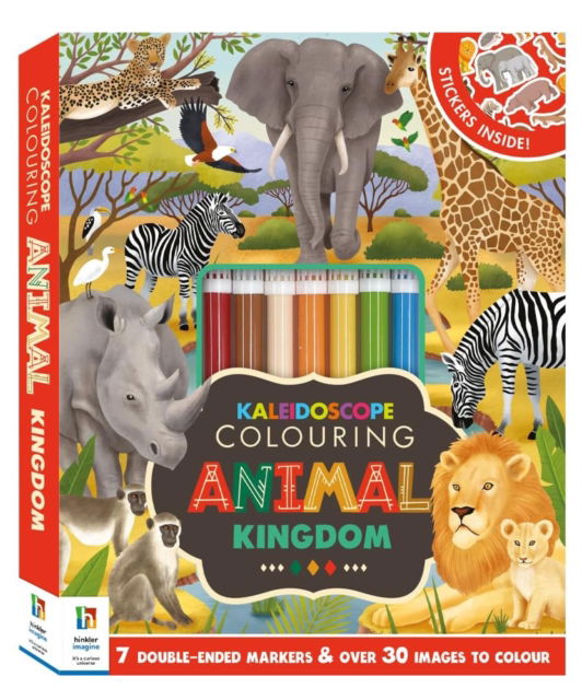 Cover for Hinkler Pty Ltd · Kaleidoscope Colouring Kit Animal Kingdom - Colouring Kit (Bog) (2023)