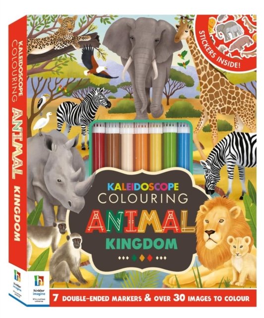 Cover for Hinkler Pty Ltd · Kaleidoscope Colouring Kit Animal Kingdom - Colouring Kit (Bok) (2023)
